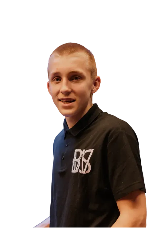 Elian Siegemund im BWS-Teamshirt