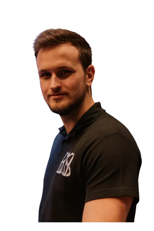 Marius Berens im BWS-Teamshirt